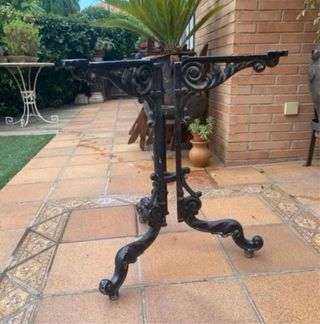 Pies de mesa de jardín de metal
