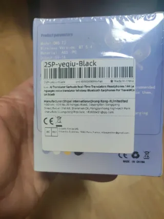 Traductor 144 idiomas.Auriculares OWS Open Wear St