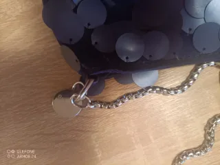 Bolso lentejuelas Gioseppo azul y plateado