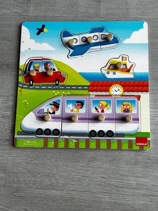 Pack 4 Puzzles Madera Goula