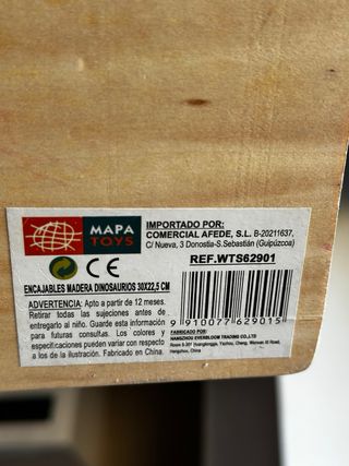 Pack 4 Puzzles Madera Goula