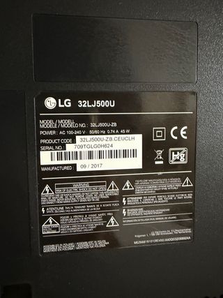 Televisor LG Negro 32’