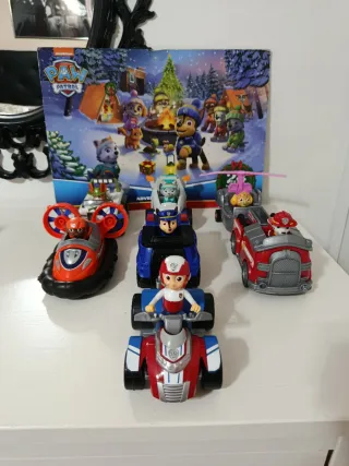 Muñecos Patrulla Canina con Vehículos