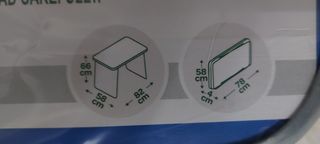 (5)Mesa Plegable Azul 80x60 Camping Jardín