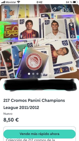 4 Lotes Cromos para Roque