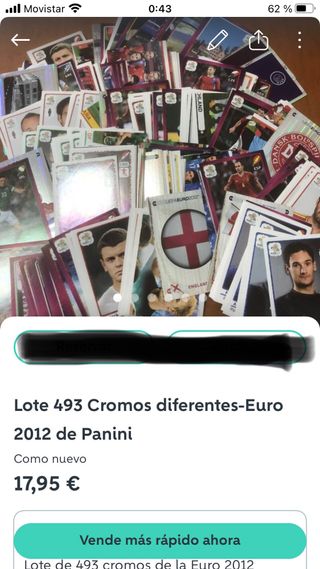 4 Lotes Cromos para Roque
