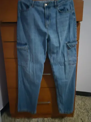 Pantalón Vaquero Cargo Talla 40