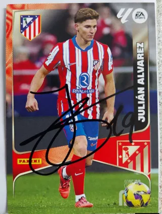 Cromos jugadores At.madrid firmados