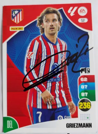 Cromos jugadores At.madrid firmados