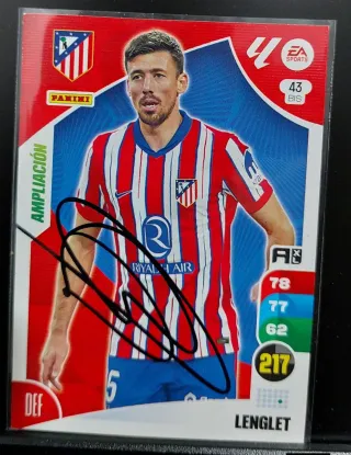 Cromos jugadores At.madrid firmados