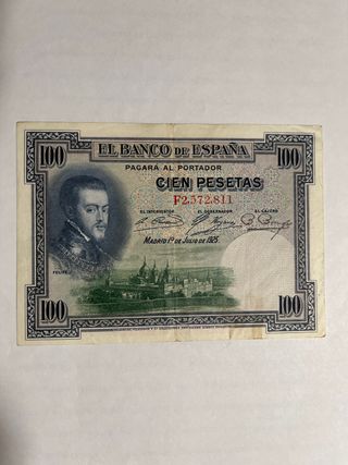 Billete 100 pesetas 1925