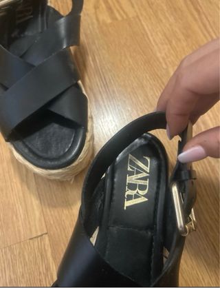Sandalias Zara Plataforma Esparto