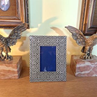 Cornice Portafoto Argento 925 anni 70 foto cm 7x11