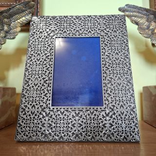 Cornice Portafoto Argento 925 anni 70 foto cm 7x11