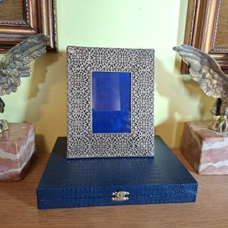 Cornice Portafoto Argento 925 anni 70 foto cm 7x11