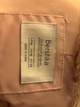 Chaquetón Piel Sintética Bershka Talla M