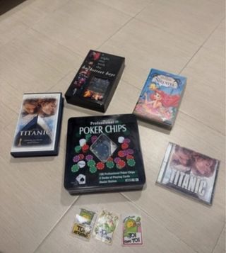 Lote 90s: Titanic, Sirenita, BSB, Poker