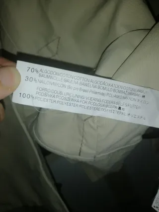 Gabardina Beige Mujer