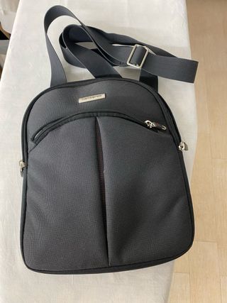 Bolso bandolera Samsonite negro y gris