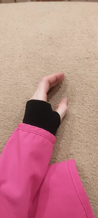 Chaqueta niña impermeable rosa 10 años 140 cm