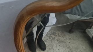 Espejo Antiguo Madera y Cristal