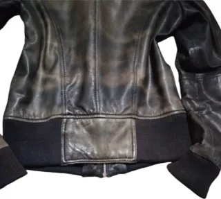 Chaqueta Biker Aviador Piel Vacuno Y2K