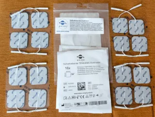 16 Electrodos Axion TENS/EMS 4x4cm