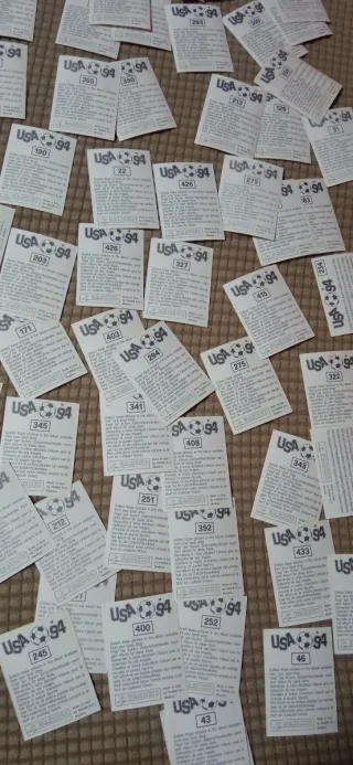 77 CROMOS FÚTBOL PANINI WORLD CUP USA 94 SIN PEGAR