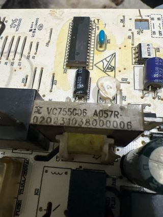 Placa base aire acondicionado