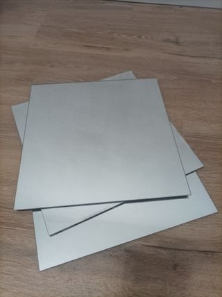 3 Espejos Cuadrados Plateados