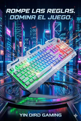 Teclado Gaming Golden Wolf V2 Metal RGB