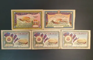 Lote 5 entradas inauguración Camp Nou 1957