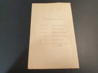 Lote 5 entradas inauguración Camp Nou 1957