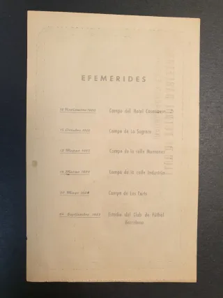 Lote 5 entradas inauguración Camp Nou 1957