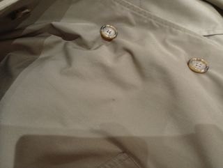 Gabardina Vintage Burberry Verde Oliva