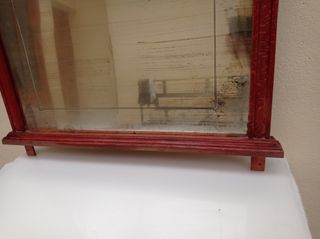 Espejo Vintage Marco Rojo