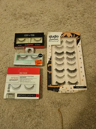 Lote de pestañas postizas