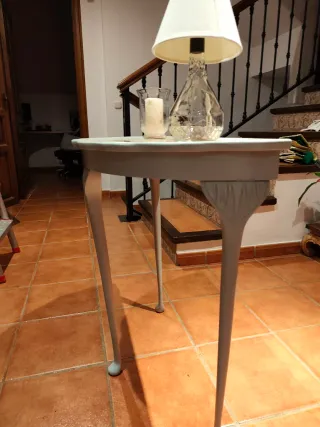 Consola vintage en madera y epoxi