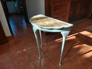 Consola vintage en madera y epoxi