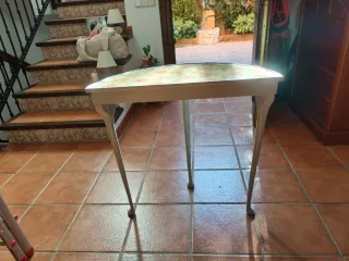 Consola vintage en madera y epoxi