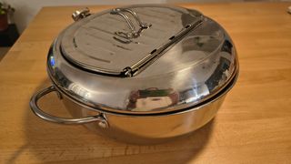 Olla Freidora Acero Inoxidable con Termómetro