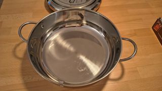 Olla Freidora Acero Inoxidable con Termómetro