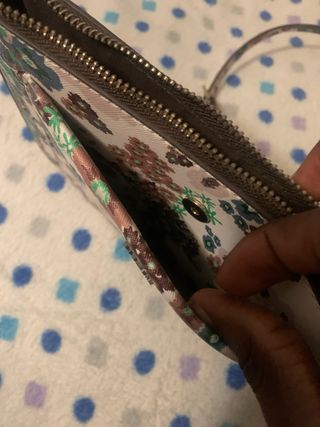 Bolso de hombro estampado floral