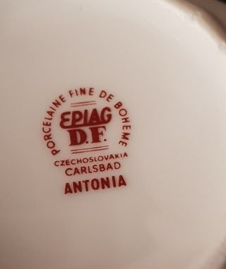 SERVIZIO DA THE EPIAG D.F. CZECHOSLOVAKIA CARLSBAD