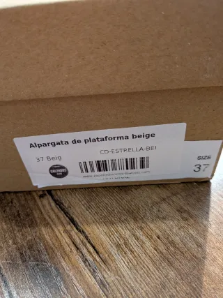 Alpargatas plataforma beige CALZADOS ELCHE