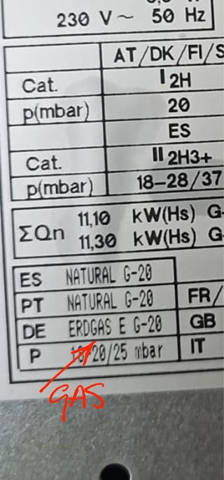 Placa de cocción Siemens 5 fuegos