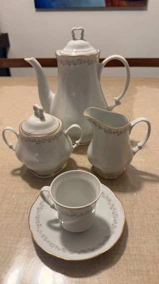 Juego de café de porcelana