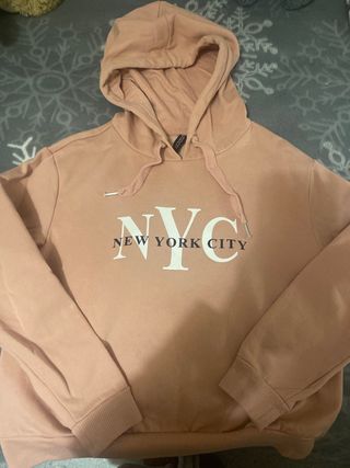 Sudadera H&M NYC Rosa