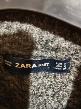 Jersey Zara gris con lentejuelas