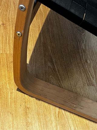 Sillón Ikea Negro y Madera